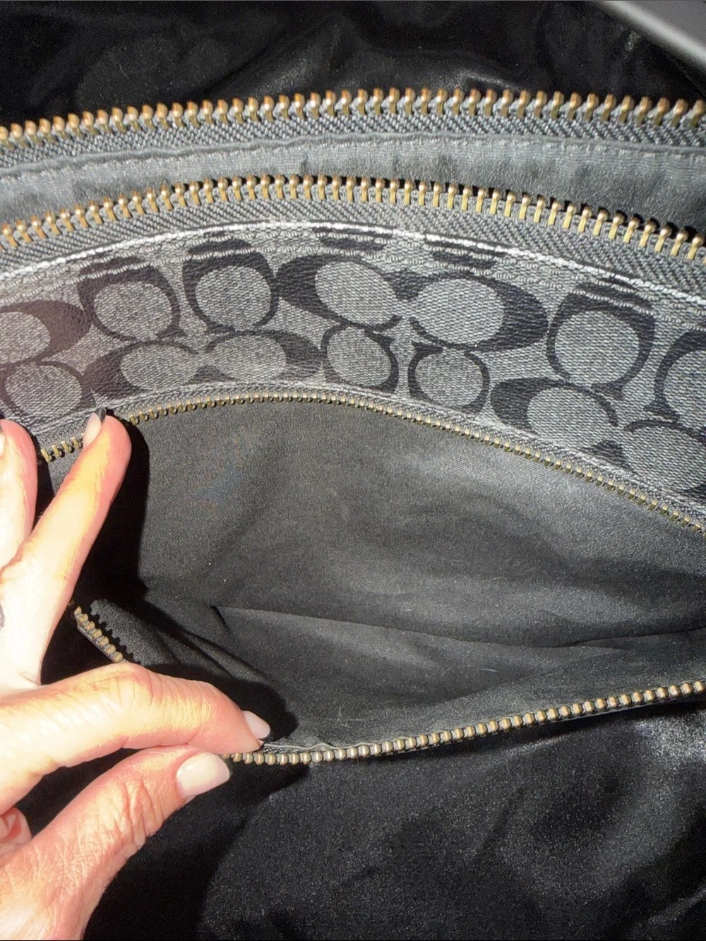 Coach Black Signature Crossbody Bag